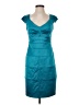 Signature Teal Cocktail Dress Size 4 - photo 1