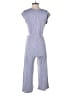 Caution to the Wind Chevron-herringbone Blue Jumpsuit Size M (estimated) - photo 2