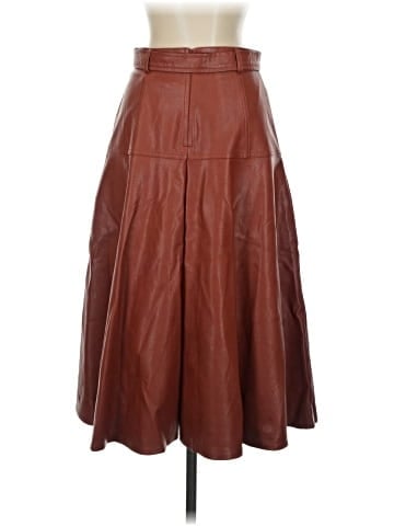 Eva Franco Faux Leather Skirt (view 2)