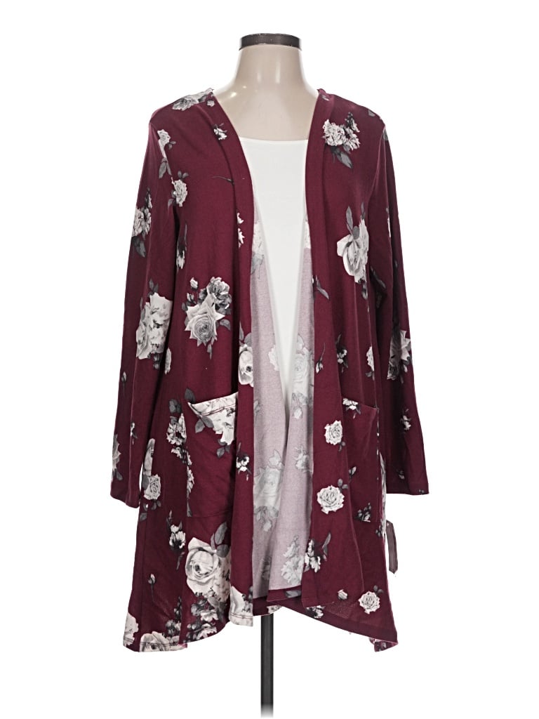 Lularoe Cardigan Sweater In Burgundy