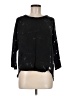 Current/Elliott 100% Cupro Black 3/4 Sleeve Top Size Med (2) - photo 1