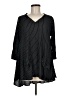 Comfy U.S.A. Black 3/4 Sleeve Blouse Size M - photo 1