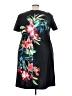 Gabby Skye Tropical Black Casual Dress Size 24 w - photo 2