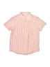 Crewcuts 100% Cotton Stripes Orange Short Sleeve Button-Down Shirt Size 4 - 5 - photo 1