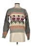 Herman Geist Floral Gray Pullover Sweater Size S - photo 1