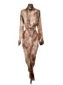 Mittoshop Animal Print Brown Cocktail Dress Size S - photo 2