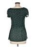 Anthropologie 100% Polyester Green Short Sleeve Top Size M - photo 2