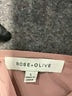 Rose + Olive 100% Polyester Pink Long Sleeve Blouse Size L - photo 7