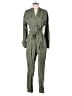 Zara Solid Green Jumpsuit Size S - photo 1