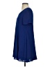 The Impeccable Pig 100% Polyester Solid Blue Casual Dress Size S - photo 5