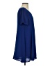The Impeccable Pig 100% Polyester Solid Blue Casual Dress Size S - photo 4