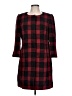 Ann Taylor LOFT Plaid Red Coat Size 12 - photo 1