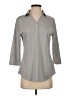 Unbranded Gray 3/4 Sleeve Blouse Size S - photo 1