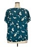 Croft & Barrow 100% Rayon Teal Short Sleeve Blouse Size 2X - photo 2