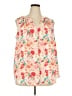 Rose + Olive Ivory Sleeveless Blouse Size 2X - photo 1