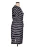 Espresso Stripes Blue Casual Dress Size L (estimated) - photo 4