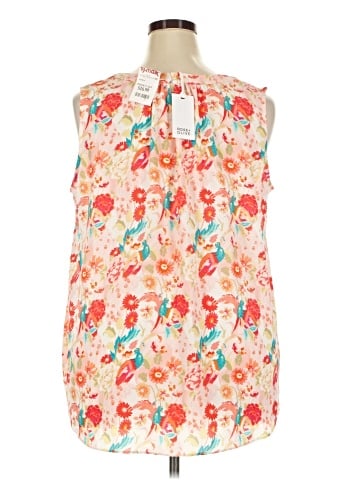 Rose + Olive Sleeveless Blouse (view 2)