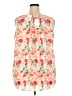 Rose + Olive Ivory Sleeveless Blouse Size 2X - photo 2