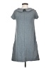 Necessary Objects Solid Gray Casual Dress Size S - photo 2