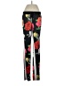 Pam & Gela Floral Black Casual Pants Size S - photo 1
