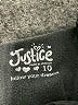 Justice Stars Black Jacket Size 10 - photo 3