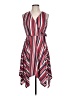Wrapper Stripes Red Casual Dress Size L - photo 1