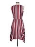 Wrapper Stripes Red Casual Dress Size L - photo 2