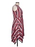 Wrapper Stripes Red Casual Dress Size L - photo 4