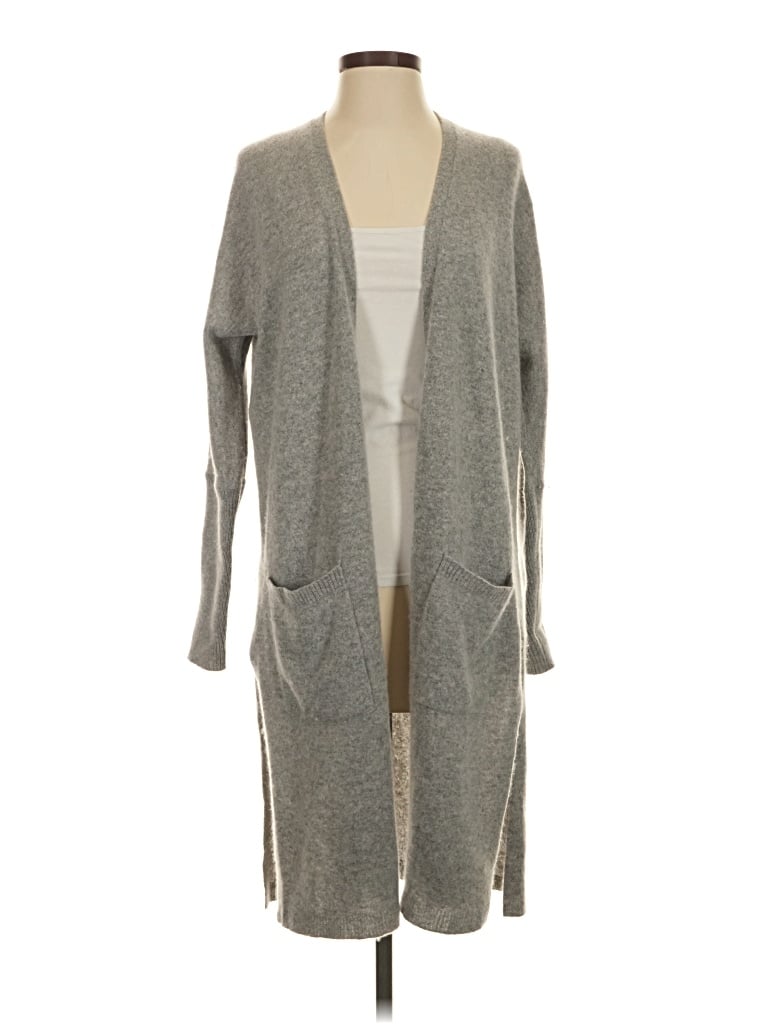 Pre-owned Saks Fifth Avenue Cardigan Sweater In Gray