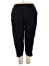 Lands' End Solid Black Active Pants Size 3X - photo 1