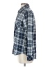 Cosmic Blue Love Plaid Blue Long Sleeve Button-Down Shirt Size S - photo 5