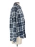 Cosmic Blue Love Plaid Blue Long Sleeve Button-Down Shirt Size S - photo 4