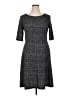 Connected Apparel Tweed Gray Casual Dress Size 16 - photo 1