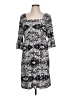 Beige by ECI Print Black Casual Dress Size 12 - photo 1