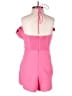 Glam 100% Polyester Solid Pink Romper Size S - photo 2