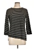 Sunhee Moon Stripes Black 3/4 Sleeve Top Size Lg (3) - photo 1