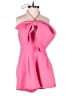 Glam 100% Polyester Solid Pink Romper Size S - photo 1