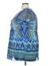 One World Blue Short Sleeve Blouse Size 3X - photo 5