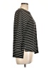 Sunhee Moon Stripes Black 3/4 Sleeve Top Size Lg (3) - photo 4