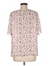 Uniqlo 100% Polyester Ivory Short Sleeve Blouse Size M - photo 2