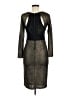 Alice + Olivia 100% Polyester Metallic Gold Cocktail Dress Size M - photo 2