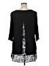 Kate & Mallory designs 100% Polyester Black 3/4 Sleeve Top Size 1X - photo 2