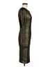 Alice + Olivia 100% Polyester Metallic Gold Cocktail Dress Size M - photo 4
