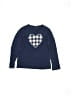 Crewcuts Outlet 100% Cotton Hearts Blue Pullover Sweater Size 6 - 7 - photo 1