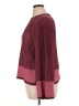 Gloria Vanderbilt Color Block Burgundy Pullover Sweater Size XL - photo 5