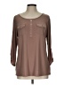 Perseption Concept Brown 3/4 Sleeve Blouse Size L - photo 1