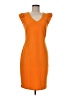 En Focus Studio Solid Orange Casual Dress Size 6 - photo 1