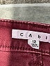 CAbi Color Block Burgundy Jeans Size 12 - photo 7
