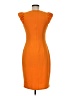 En Focus Studio Solid Orange Casual Dress Size 6 - photo 2