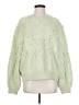 Elie Tahari Floral Green Pullover Sweater Size L - photo 1